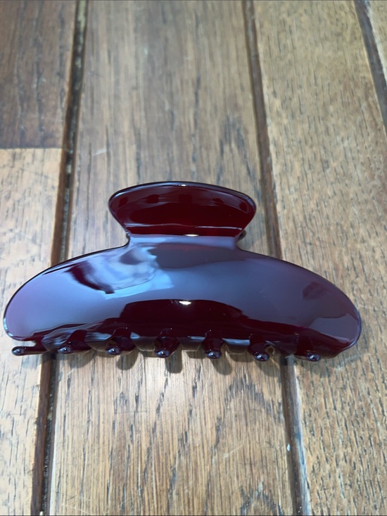 Parke Burgundy Crimson Hair Clip with Pouch NEW! main image 7